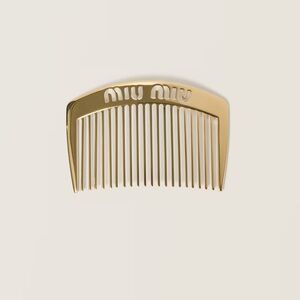 Miu Miu Gold-Tone Hair Comb ISO IM LOOKING FOR THIS
